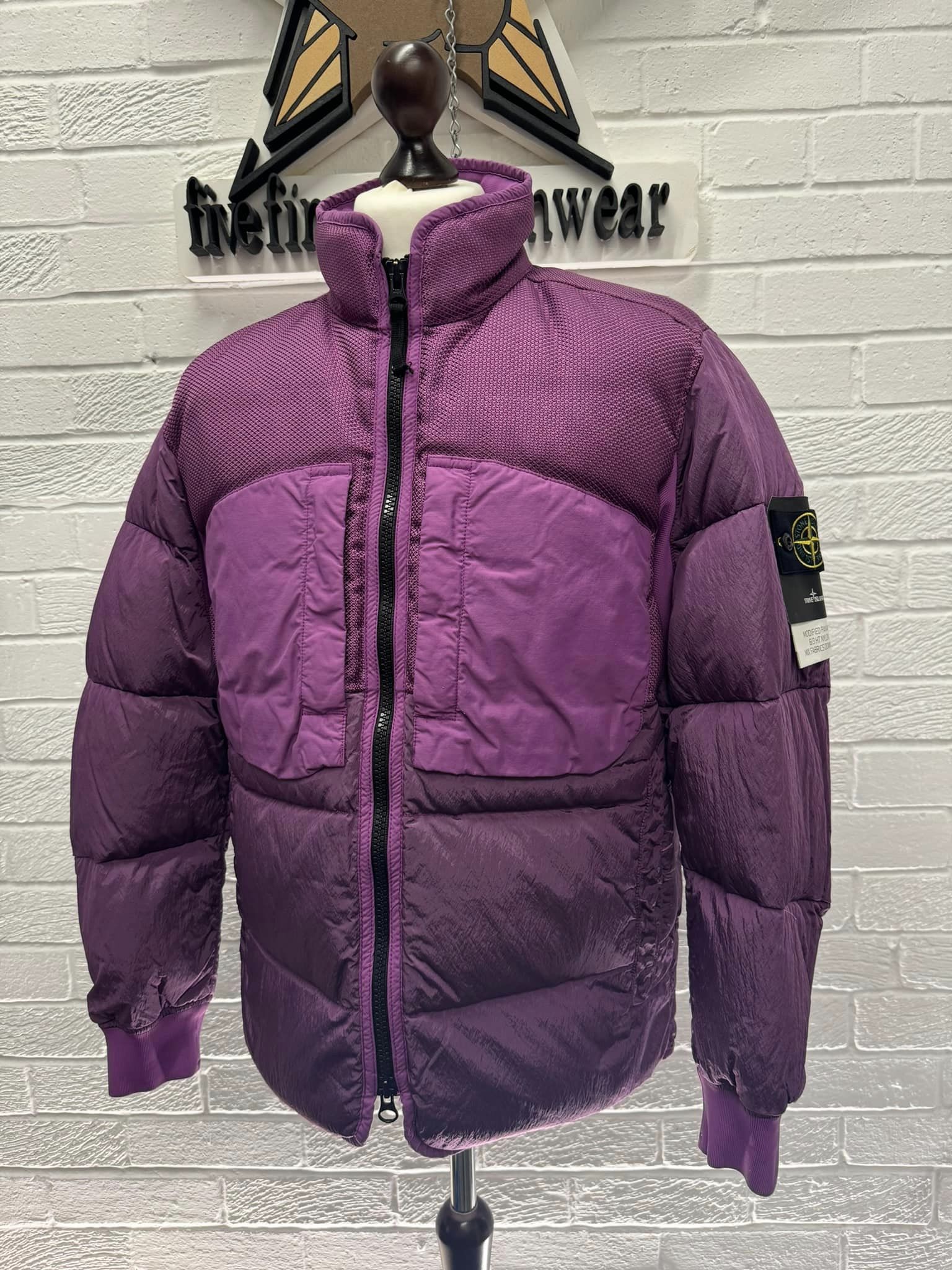 Stone Island 42840 MODIFIED PANAMA 6/3 HT NYLON MIX FABRICS DOWN