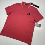 STONE ISLAND 2SC18 Short-sleeve polo shirt in stretch piqué.   COLOUR : CYCLAMEN  -Small. / 20” p2p