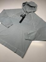 STONE ISLAND 63355 OLD TREATMENT HOODED SWEATSHIRT IN GREY - Image 3