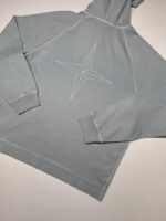 STONE ISLAND 63355 OLD TREATMENT HOODED SWEATSHIRT IN GREY - Image 4