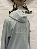 STONE ISLAND 63355 OLD TREATMENT HOODED SWEATSHIRT IN GREY - Image 7