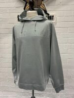 STONE ISLAND 63355 OLD TREATMENT HOODED SWEATSHIRT IN GREY - Image 8