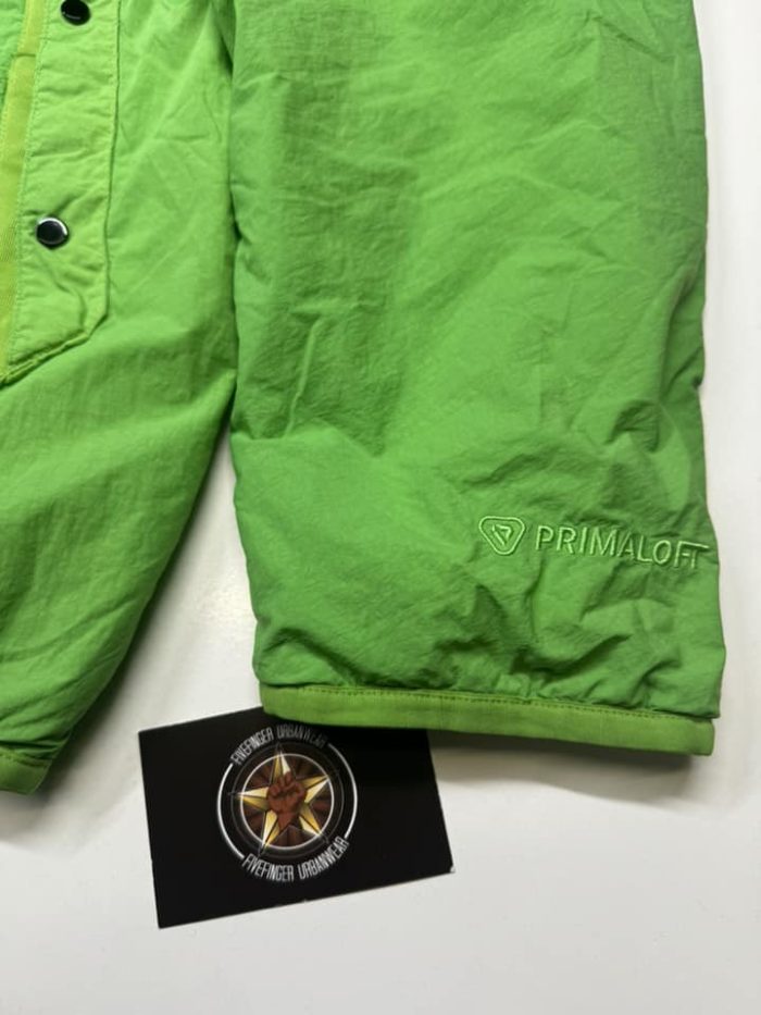 CP COMPANY G.D.P POLARTEC GOGGLE JACKET IN GREEN - Image 4