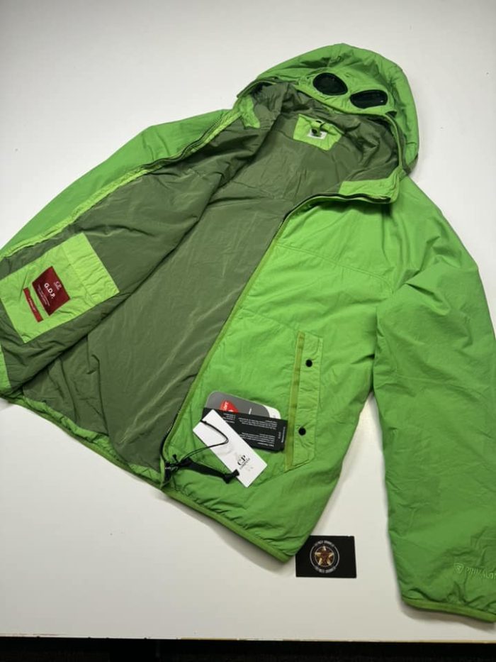 CP COMPANY G.D.P POLARTEC GOGGLE JACKET IN GREEN - Image 6