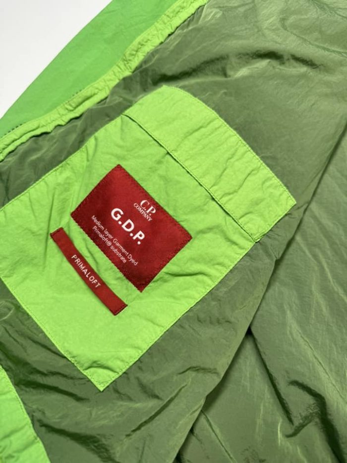 CP COMPANY G.D.P POLARTEC GOGGLE JACKET IN GREEN - Image 7