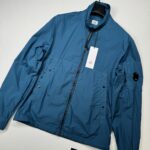 CP Company 110A Taylon - L zip overshirt in Petrol Blue