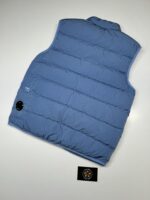 CP COMPANY 030A ECO CHROME DOWN GILET VEST IN RIVIERA BLUE / 818 - Image 2