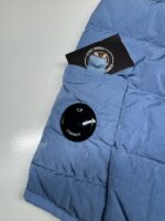 CP COMPANY 030A ECO CHROME DOWN GILET VEST IN RIVIERA BLUE / 818 - Image 6