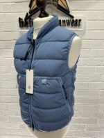 CP COMPANY 030A ECO CHROME DOWN GILET VEST IN RIVIERA BLUE / 818 - Image 4