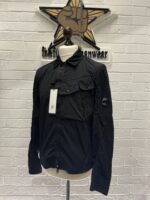 C.P. COMPANY 104A Chrome-R Zipped Overshirt in Black  -     Small / 21” p2p - Image 6