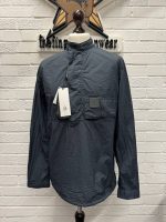CP Company 140A Metropolis Taylon L popover Henley overshirt in dk grey - Image 5