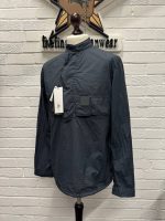 CP Company 140A Metropolis Taylon L popover Henley overshirt in dk grey - Image 6