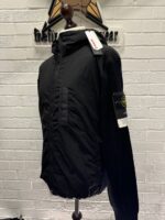 Stone Island 44134 zip-front hooded jacket in black. 

Large / 22.5” p2p - Image 10