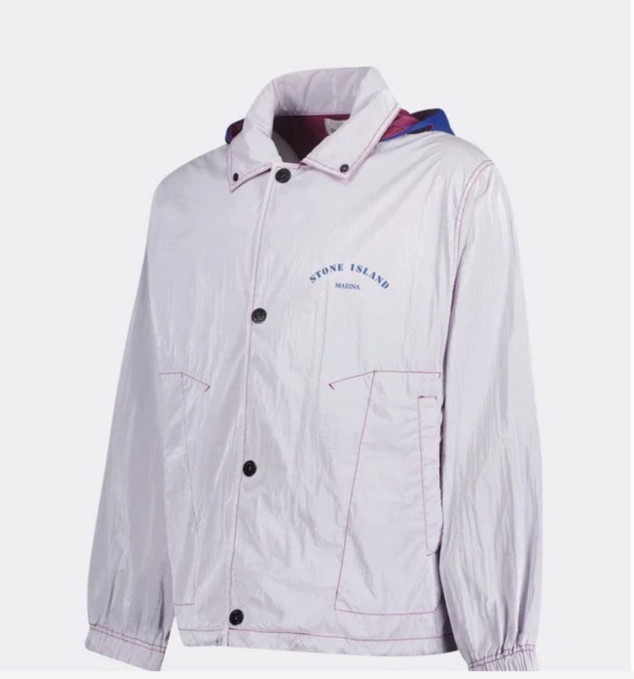 432X1 STONE ISLAND MARINA_RIP STOP PRISMATICO LIGHT PURPLE JACKET - Image 14