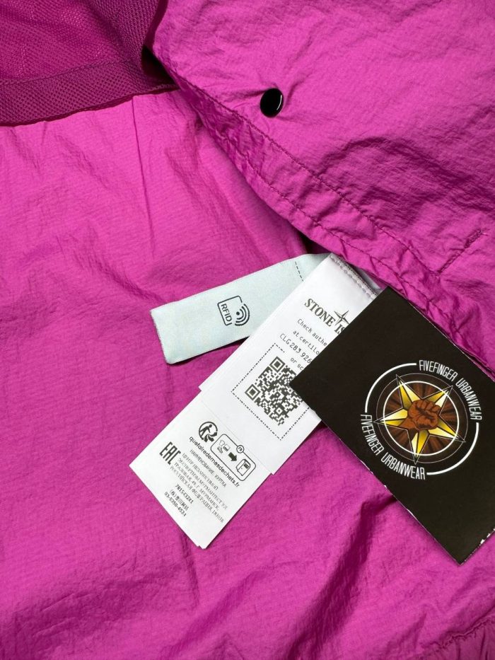 432X1 STONE ISLAND MARINA_RIP STOP PRISMATICO LIGHT PURPLE JACKET - Image 5