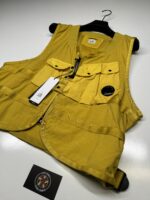 Taylon P Mixed Utility Vest in golden nugget - Image 3