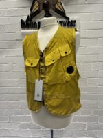 Taylon P Mixed Utility Vest in golden nugget - Image 4