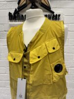 Taylon P Mixed Utility Vest in golden nugget - Image 5