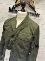 C.P. COMPANY 240A NYCRA BLAZER JACKET IN GREEN. - Image 3