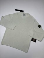 Stone Island 507D8 Crewneck knit in ribbed soft cotton - Green Large / p2p 23” £220