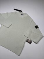 Stone Island 507D8 Crewneck knit in ribbed soft cotton - Green Large / p2p 23” £220 - Image 3