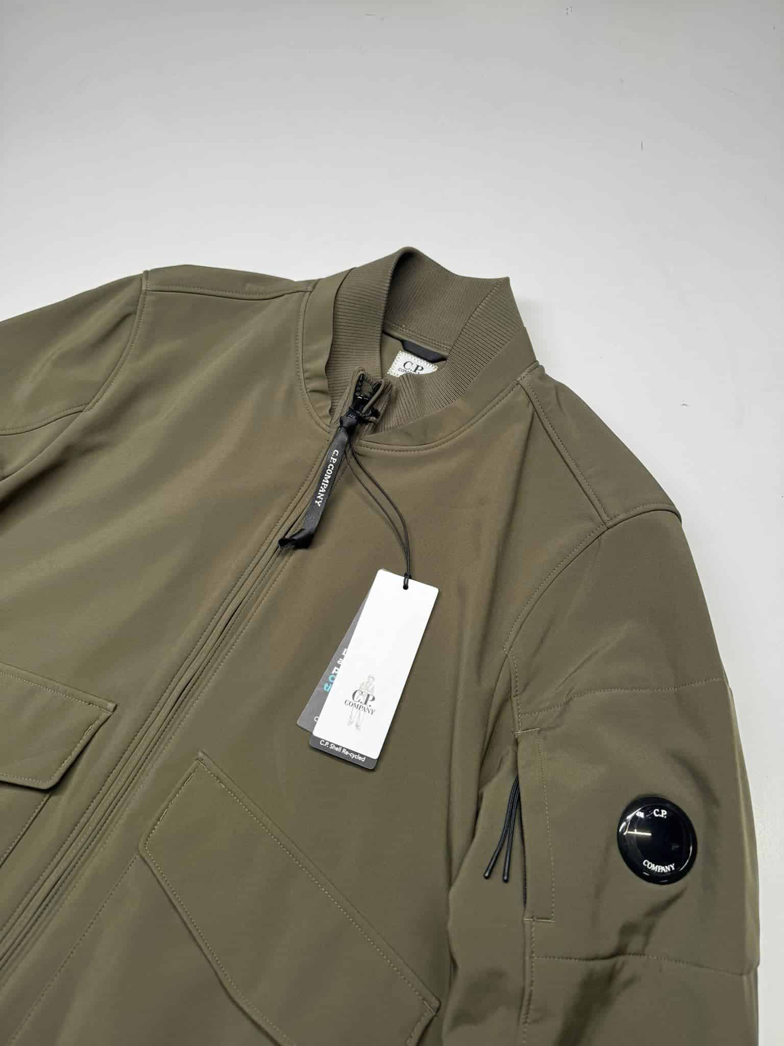 CP Company 011A C.P. Shell-R Fleece Lined Stand Collar Jacket in