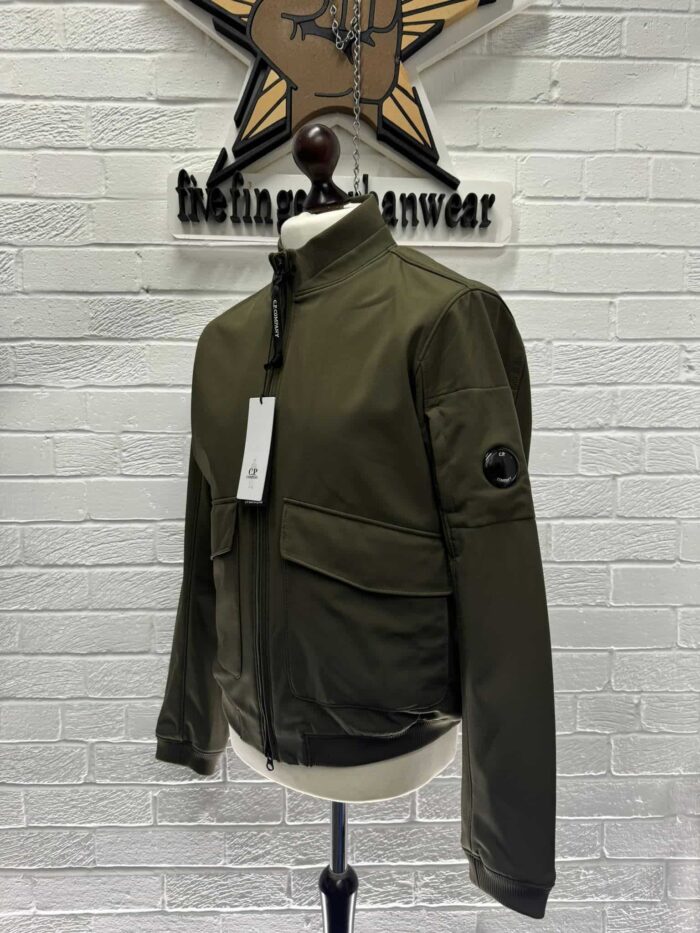 CP Company 011A C.P. Shell-R Fleece Lined Stand Collar Jacket in