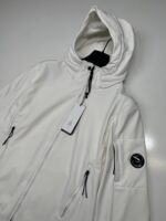 CP Company C.P. Shell-R fleece lined Jacket in White - Image 3