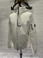 CP Company C.P. Shell-R fleece lined Jacket in White - Image 4