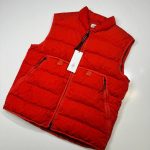 CP COMPANY 030A ECO CHROME DOWN GILET VEST IN RED