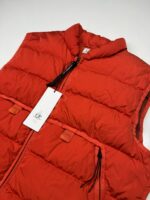 CP COMPANY 030A ECO CHROME DOWN GILET VEST IN RED - Image 5
