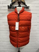 CP COMPANY 030A ECO CHROME DOWN GILET VEST IN RED - Image 7