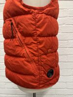 CP COMPANY 030A ECO CHROME DOWN GILET VEST IN RED - Image 8