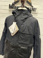 Cp Company 162A Gore-Tex Infinium Windstopper Lens long Jacket in Black - Image 9