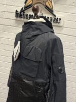 Cp Company 162A Gore-Tex Infinium Windstopper Lens long Jacket in Black - Image 12