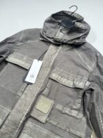 C.P. COMPANY 200A METROPOLIS SERIES CO-TED HOODED JACKET IN MOSS - Image 2