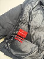 CP Company 252A Flatt Nylon Long down hooded jacket in Black - Image 6