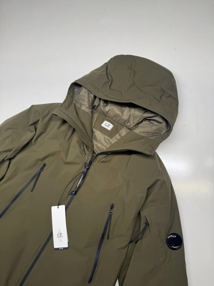 C.P. COMPANY Pro-Tek Hooded Primaloft Padded Jacket in Green - Image 2