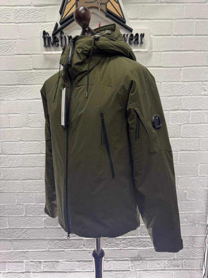 C.P. COMPANY Pro-Tek Hooded Primaloft Padded Jacket in Green - Image 7