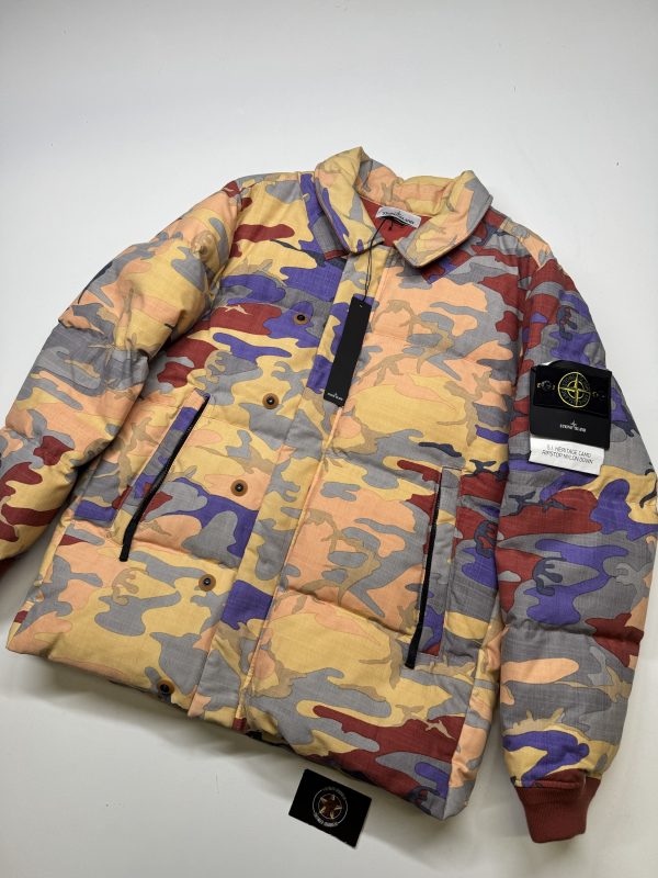 STONE ISLAND 435E7 S.I. HERITAGE CAMO RIPSTOP NYLON DOWN