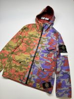 Stone Island Q02E1 S.I. HERITAGE CAMO RIPSTOP NYLON WATRO BRICK RED HOODED JACKET. Large / 23” P2P