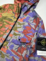 Stone Island Q02E1 S.I. HERITAGE CAMO RIPSTOP NYLON WATRO BRICK RED HOODED JACKET. Large / 23” P2P - Image 3
