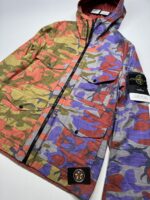 Stone Island Q02E1 S.I. HERITAGE CAMO RIPSTOP NYLON WATRO BRICK RED HOODED JACKET. Large / 23” P2P - Image 4