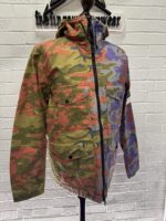 Stone Island Q02E1 S.I. HERITAGE CAMO RIPSTOP NYLON WATRO BRICK RED HOODED JACKET. Large / 23” P2P - Image 9