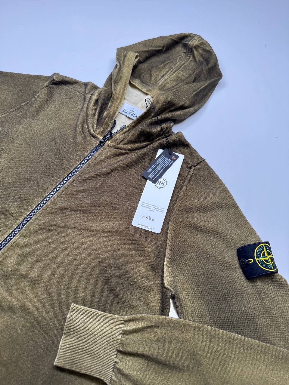 Stone Island 572A8 Fast Dye + Air Brush Reversible Hooded