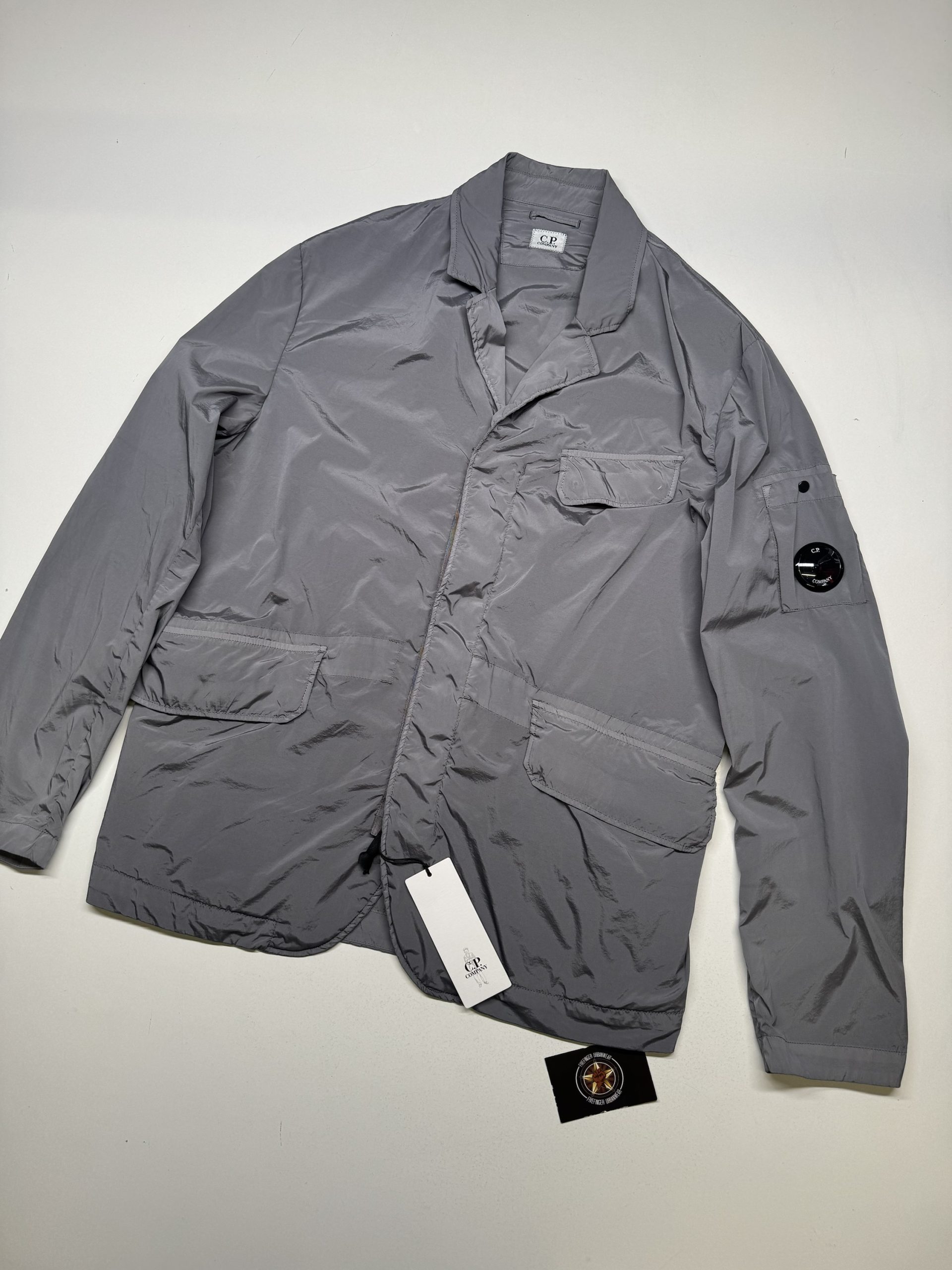 C.P. COMPANY NYCRA - R BLAZER JACKET IN GREY Eu 50 Large