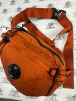Cp Company cross bag in nylon B.  Colour - Pumkin Orange - Image 2