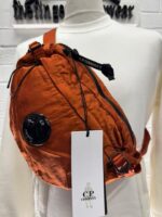 Cp Company cross bag in nylon B.  Colour - Pumkin Orange - Image 4