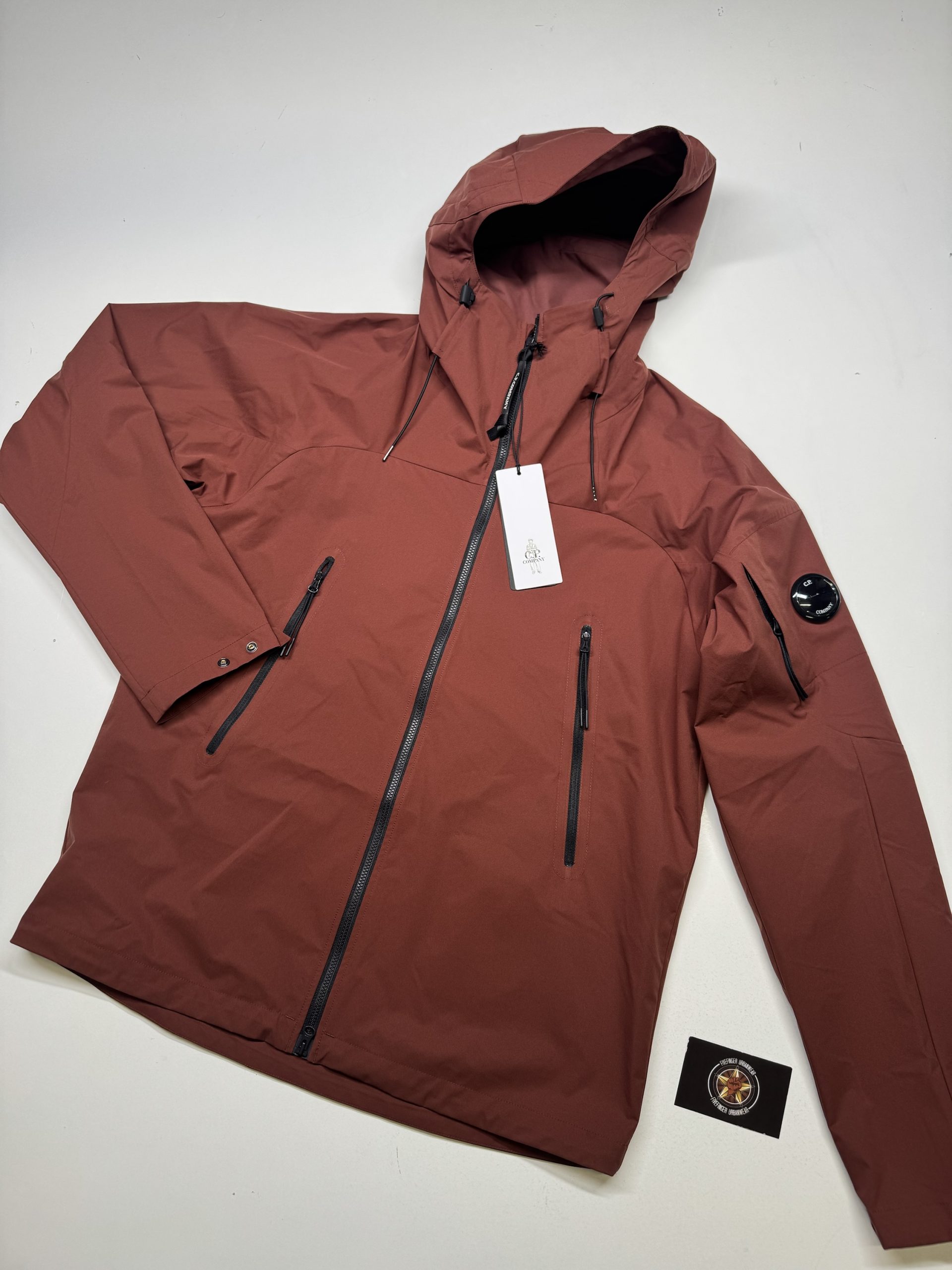 img_6538 CP COMPANY PRO TEK LENS JACKET IN BROWN Size 50 / Large. / 23” p2p - Image 1