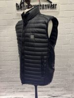 STONE ISLAND G0224 PACKABLE_LOOM WOVEN CHAMBERS R-NYLON DOWN-TC VEST IN BLACK - Image 7